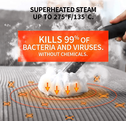 Steam Cleaner Kills 99% of Germs